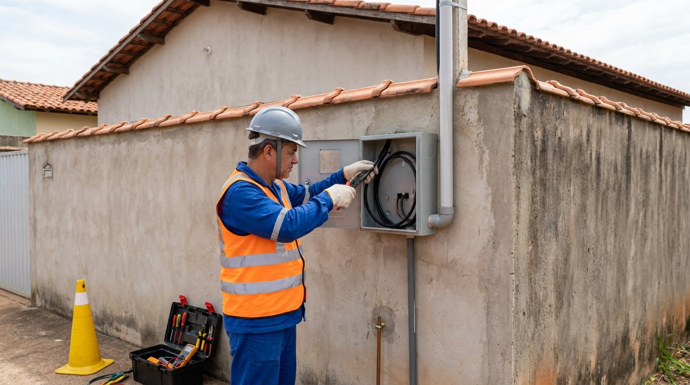 Instalação de padrão de energia profissional em Taubaté‑SP